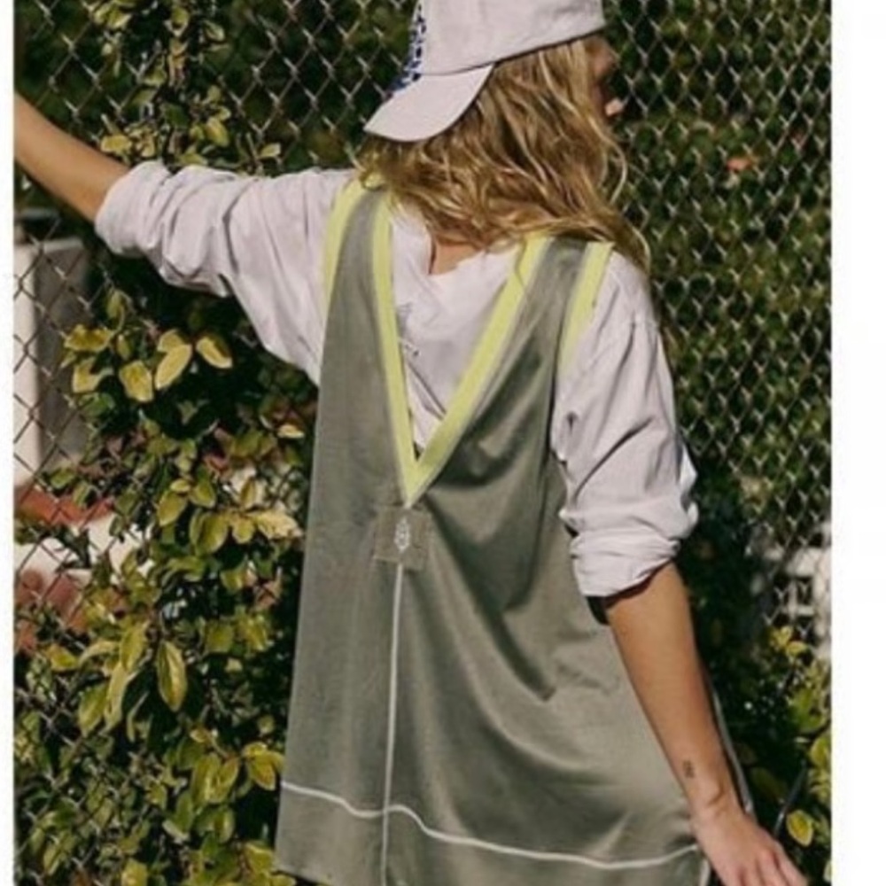 Sage green & yellow walk out one piece FP